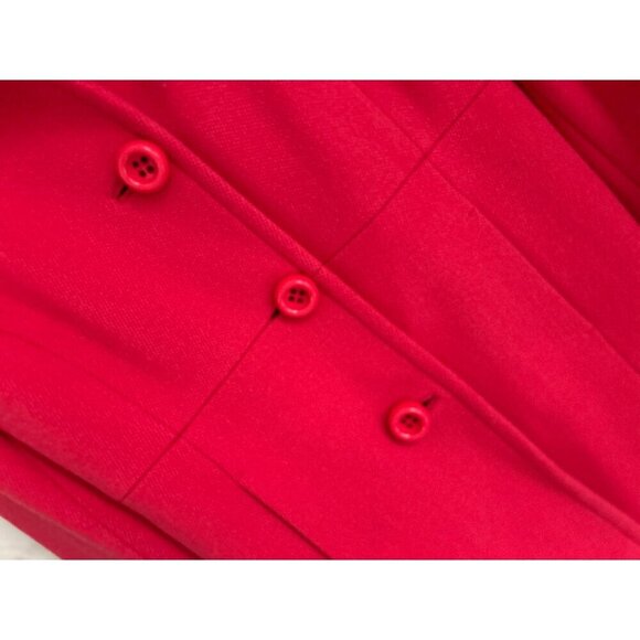 J.Crew 90% Wool Pea Coat Women's 4 Pink Ruffle Back Jacket - Picture 4 of 8